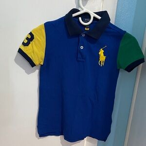 Polo by Ralph Lauren Kids Blue, Yellow, and Green Polo Shirt